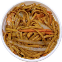 Tallarines fritos tres delicias