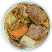 Ternera salteada con salsa picante